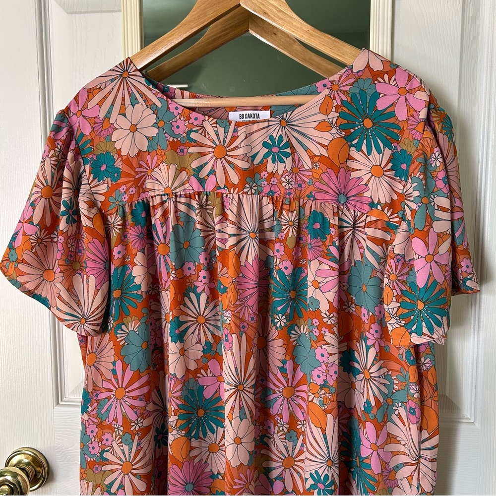 BB Dakota by Steve Madden In Retrospect Floral Shift Dress | Size XL - Picture 3 of 11
